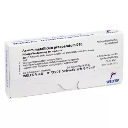 AURUM METALLICUM PRAEPARATUM D 10 ampuller, 8 stk