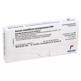 AURUM METALLICUM PRAEPARATUM D 30 ampuller, 8 stk