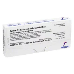 AURUM D 10/Ferrum sidereum D 10 aa ampuller, 8X1 ml