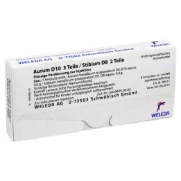 AURUM D 10/Stibium D 8 ampuller, 8X1 ml