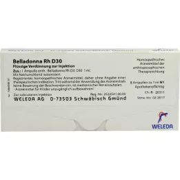 BELLADONNA RH D 30 Ampoules, 8x1 ml