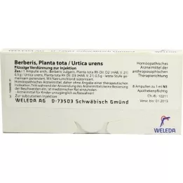 BERBERIS PLANTA Tota/Urtica Urens Ampoules, 8x1 ml