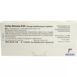 CARBO BETULAE D 30 ampuller, 8X1 ml