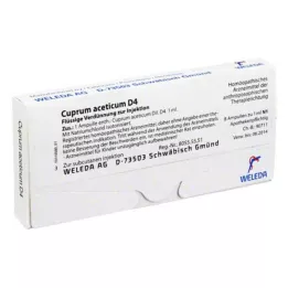 CUPRUM ACETICUM D 4 ampuller, 8X1 ml