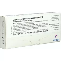 CUPRUM METALLICUM Praep.D 10 Ampoules, 8x1 ml