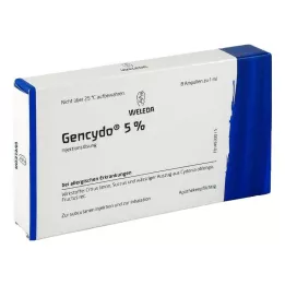 GENCYDO 5 % injeksjonsløsning, 8 stk