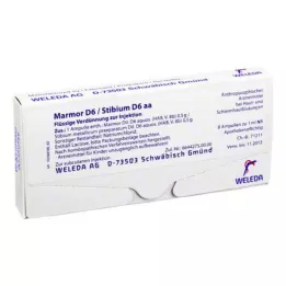 MARMOR D 6/Stibium D 6 AA Ampoules, 8x1 ml
