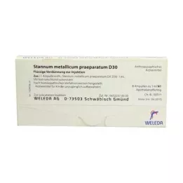 STANNUM METALLICUM praeparatum D 30 ampuller, 8X1 ml
