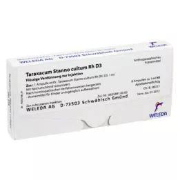TARAXACUM STANNO kultum RH D 3 ampuller, 8X1 ml