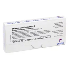 STIBIUM ARSENICOSUM D 15 ampuller, 8X1 ml