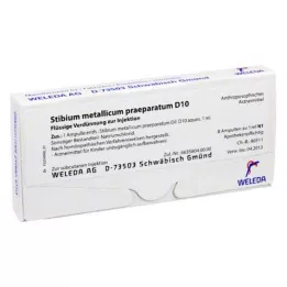 STIBIUM METALLICUM PRAEPARATUM D 10 Ampoules, 8x1 ml