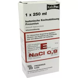 KOCHSALZLÖSUNG 0,9 % plastflaske Fresenius, 250 ml