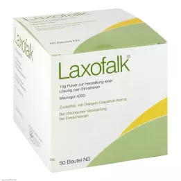 LAXOFALK 10 g pulver til fremstilling av en oppløsning for oral bruk, 50 stk