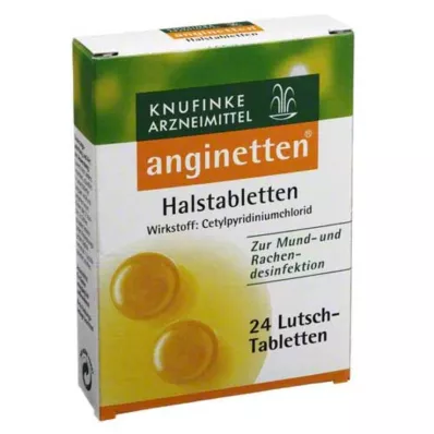 ANGINETTEN Halspastiller, 24 stk ANGINETTEN Halspastiller, 24 stk