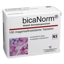 BICANORM gastro-resistente tabletter, 100 stk