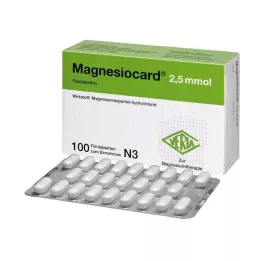 MAGNESIOCARD 2,5 mmol filmdrasjerte tabletter, 100 stk