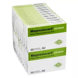 MAGNESIOCARD 2,5 mmol filmdrasjerte tabletter, 20X50 stk