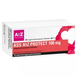 ASS AbZ PROTECT 100 mg gastro-resistente tabletter, 50 stk