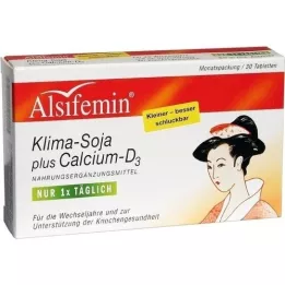 ALSIFEMIN Klima soya pluss kalsium D3 tabletter, 30 stk