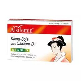 ALSIFEMIN Climate-Soja pluss Calcium D3 tabletter, 30 stk