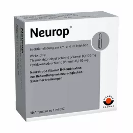 NEUROP Ampuller med injeksjonsløsning, 10X1 ml