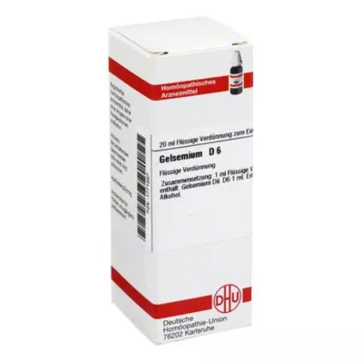 GELSEMIUM D6 Fortynning, 20 ml