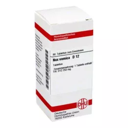 NUX VOMICA D 12 tabletter, 80 stk
