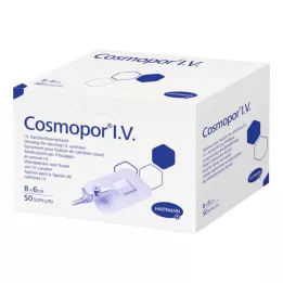 COSMOPOR I.V. Cherülenfixierverband 6x8 cm, 50 stk