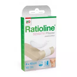 RATIOLINE sensitiv sårbandasje 4 cmx1 m, 1 stk