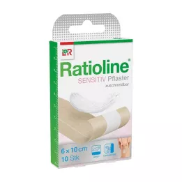 RATIOLINE sensitiv sårbandasje 6 cmx1 m, 1 stk