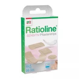 RATIOLINE følsomme gipsstrimler i 4 størrelser, 20 stk