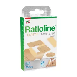 RATIOLINE elastiske gipslister i 4 størrelser, 20 stk
