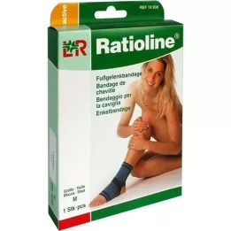 RATIOLINE Aktiv ankelbandasje Gr.M, 1 stk