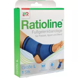 RATIOLINE Aktiv ankelbandasje Gr.L, 1 stk