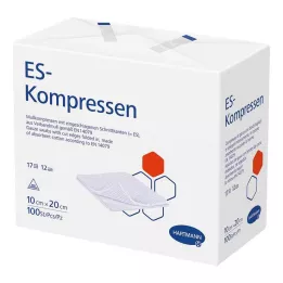 ES-KOMPRESSEN Unsteril 10x20 cm 12 ganger, 100 stk