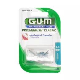 GUM Proxabrush erstatningsbørster 0,7 mm FIR, 8 timer
