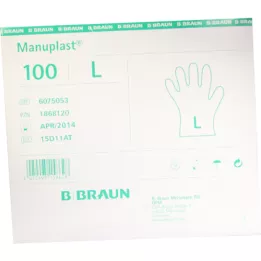 Trumplast en gang hansker stort lys, 100 stk