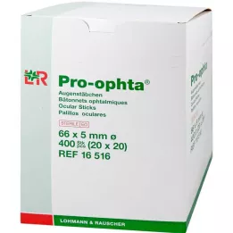 PRO-OPHTA Øyepinner sterile, 400 stk