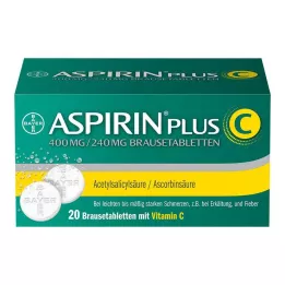 ASPIRIN pluss C brusetabletter, 20 stk