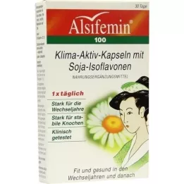 ALSIFEMIN 100 klimaaktive M.Soja 1x1 kapsler, 30 stk