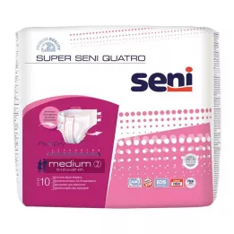 SUPER SENI Quatro inkontinensbukse størrelse 2 M, 10 stk