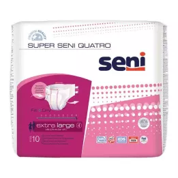 SUPER SENI Quatro inkontinensbukse størrelse 4 XL, 10 stk