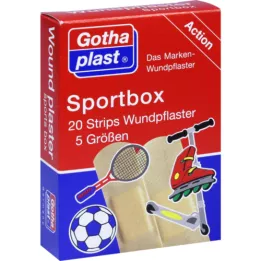 Gothaplast Sportsbokstrimler i 5 størrelser, 20 stk