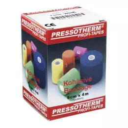 PRESSOTHERM Kohesive Bandage 8 Cmx4 M White, 1 stk