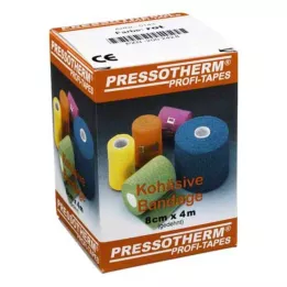 PRESSOTHERM Sammenhengende bandasje 8 cmx4 m rød, 1 stk