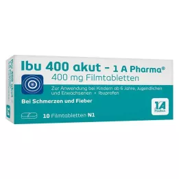 IBU 400 akut-1A Pharma filmdrasjerte tabletter, 10 stk