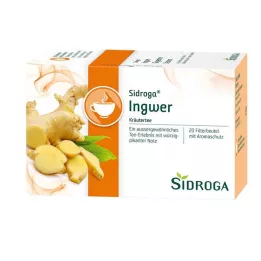 SIDROGA Ingefærtefilterposer, 20X0,75 g