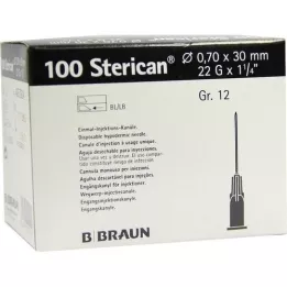 STERICAN Cannulas Luer-Lok 0,70x30 mm gr