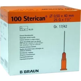 STERICAN Dentalkan.Luer 0,5x40 mm, 100 stk