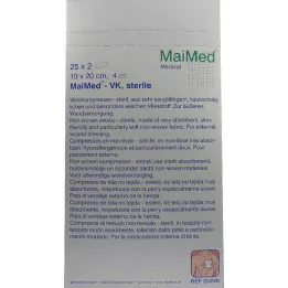 VLIESKOMPRESSEN 10x20 cm steril, 25X2 stk